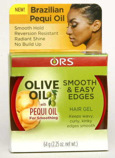 ORS Olive Oil Smooth & Easy Edges Hair Gel with Brazilian Pequi Oil – 2.25 oz - ANNS BEAUTY SUPPLY